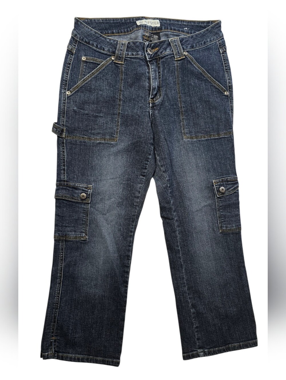 Arizona Jean Company Dark Blue Relaxed Cargo Jeans